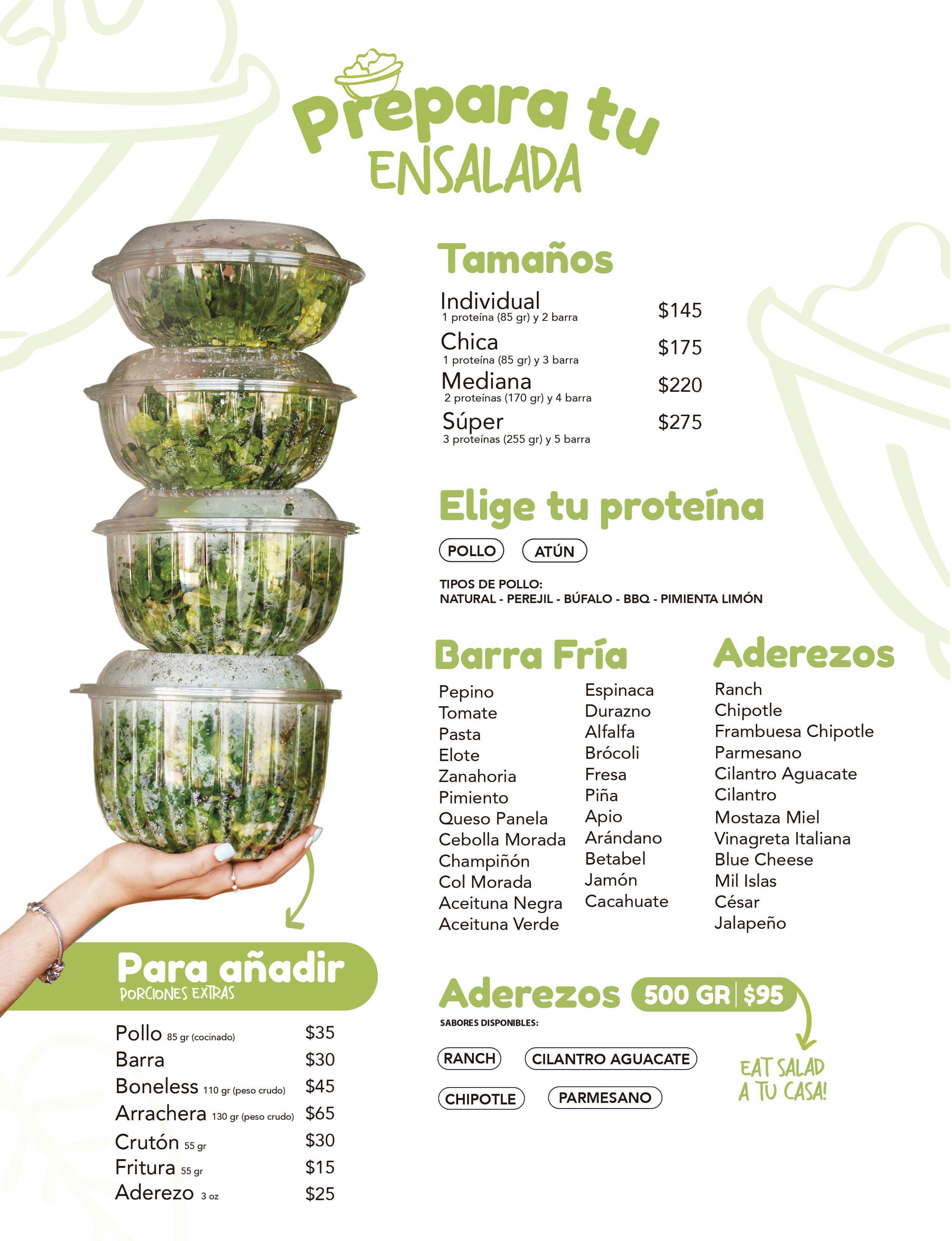 EAT SALAD - MENU - QR
